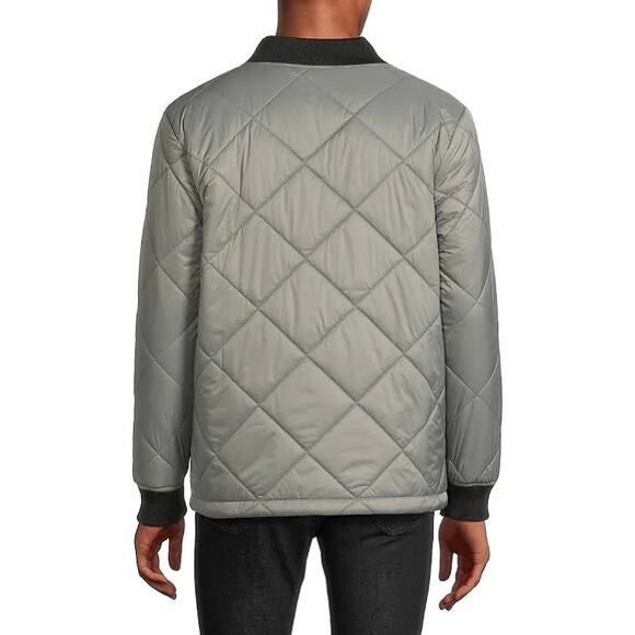SPYDER Mens Quilted Bomber Jacket $169 NEW Size Small Tea Leaf Normcore Dadcore - Picture 13 of 13